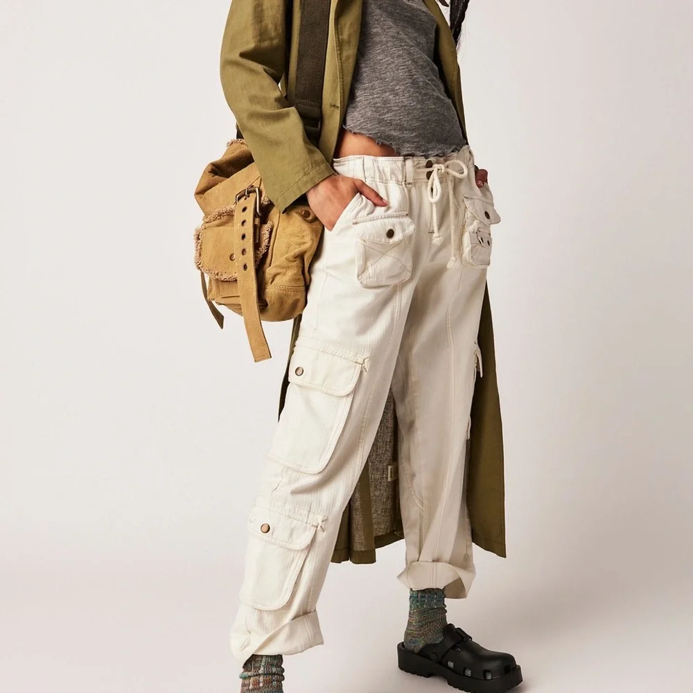 Free People Gray Tahiti Cargo Pants - Picture 7 of 7
